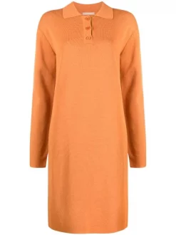 12 STOREEZ Soldes Magasin 8 12 STOREEZ Robe En Maille à Col Polo Femme