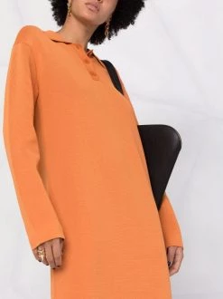 12 STOREEZ Robe En Maille à Col Polo Femme -12 STOREEZ Soldes Magasin 16754953 33296591 600