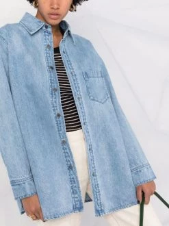 12 STOREEZ LIGHT BLUE Chemise En Jean Femme -12 STOREEZ Soldes Magasin 16754954 33298361 600