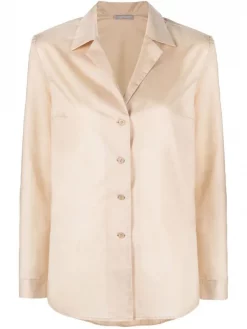 12 STOREEZ BEIGe Chemise à Boutonnière Femme