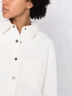 12 STOREEZ IVORY Chemise Oversize à Boutonnière Femme -12 STOREEZ Soldes Magasin 16755481 33296404 600