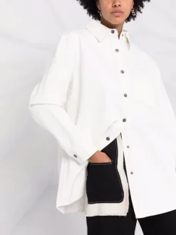 12 STOREEZ IVORY Chemise Oversize à Boutonnière Femme -12 STOREEZ Soldes Magasin 16755481 33343458 600