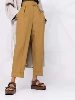 12 STOREEZ Pantalon Fuselé à Taille Haute Femme -12 STOREEZ Soldes Magasin 16755721 33294972 600