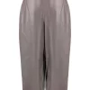 12 STOREEZ Pantalon Ample En Cuir Dark Grey