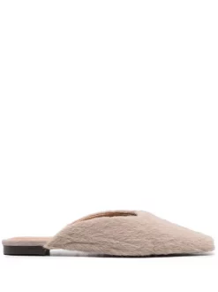 12 STOREEZ Mules à Bout Carré Femme