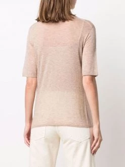 12 STOREEZ T-shirt En Maille Fine COFFEE -12 STOREEZ Soldes Magasin 16756370 34720524 600