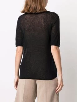 12 STOREEZ BLACK Haut En Laine Mérinos à Manches Courtes Femme -12 STOREEZ Soldes Magasin 16756374 34721237 600