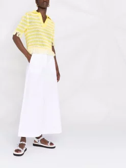 12 STOREEZ WHITE Pantalon à Coupe Ample Femme -12 STOREEZ Soldes Magasin 16756377 33294984 600