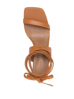 12 STOREEZ COGNAC Sandales à Bride Cheville Nouée Femme -12 STOREEZ Soldes Magasin 16756887 33232244 600