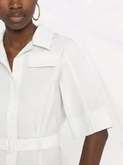 12 STOREEZ LIGHT GREY Robe-chemise à Design à Empiècements Femme -12 STOREEZ Soldes Magasin 16757748 33342787 600