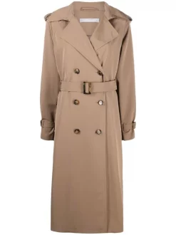 12 STOREEZ Trench à Coupe Mi-longue Femme