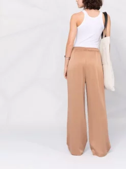 12 STOREEZ Pantalon Palazzo à Pinces COFFEE -12 STOREEZ Soldes Magasin 16757770 33277325 600