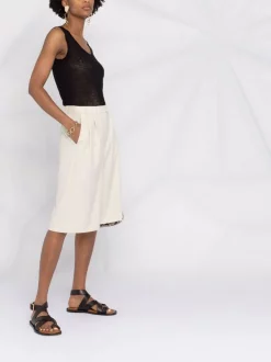 12 STOREEZ Short à Coupe Ample IVORY -12 STOREEZ Soldes Magasin 16758218 33259359 600