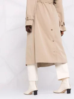 12 STOREEZ Trench Drapé à Boutonnière Croisée BEIGe -12 STOREEZ Soldes Magasin 16758220 33257999 600