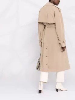 12 STOREEZ Trench Drapé à Boutonnière Croisée BEIGe -12 STOREEZ Soldes Magasin 16758220 33258207 600
