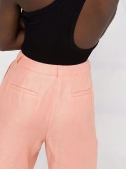 ( Positively Conscious ) 12 STOREEZ Pantalon Ample En Lin LIGHT CORAL -12 STOREEZ Soldes Magasin 16758226 33259022 600