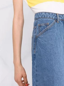 12 STOREEZ Jupe Mi-longue En Jean BLUE -12 STOREEZ Soldes Magasin 16837822 33603914 600