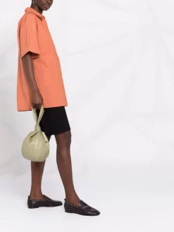 12 STOREEZ Chemise à Boutonnière Sur Le Devant TERRACOTTA -12 STOREEZ Soldes Magasin 16837825 33603595 600