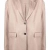 ( Positively Conscious ) 12 STOREEZ COFFEE Blazer En Lin à Coupe Oversize Femme