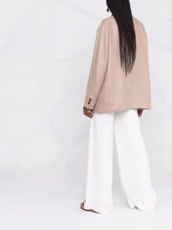 ( Positively Conscious ) 12 STOREEZ COFFEE Blazer En Lin à Coupe Oversize Femme -12 STOREEZ Soldes Magasin 16837827 33603208 600