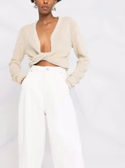 12 STOREEZ Ecru Jean à Taille Haute Femme -12 STOREEZ Soldes Magasin 16838584 33600865 600