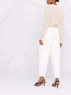 12 STOREEZ Ecru Jean à Taille Haute Femme -12 STOREEZ Soldes Magasin 16838584 33601648 600