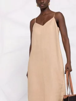 ( Positively Conscious ) 12 STOREEZ BEIGE Robe-nuisette Mi-longue Femme -12 STOREEZ Soldes Magasin 16838586 33600819 600