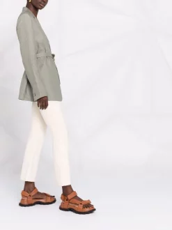 ( Positively Conscious ) 12 STOREEZ Blazer Ceinturé En Lin Femme -12 STOREEZ Soldes Magasin 16839316 33601634 600