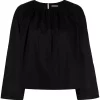 ( Positively Conscious ) 12 STOREEZ BLACK Blouse à Col Froncé Femme