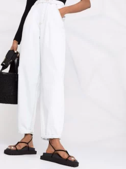 12 STOREEZ LIGHT BLUE Jean Boyfriend à Taille Haute Femme -12 STOREEZ Soldes Magasin 16839806 33600974 600