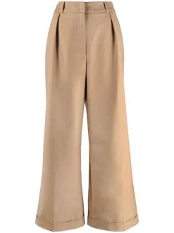 12 STOREEZ Pantalon Ample à Plis Femme