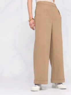 12 STOREEZ Pantalon Ample à Plis Femme -12 STOREEZ Soldes Magasin 16839808 33606639 600