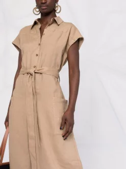 ( Positively Conscious ) 12 STOREEZ Combinaison Boutonnée En Lin Femme -12 STOREEZ Soldes Magasin 16839810 33604730 600