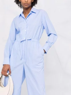 12 STOREEZ Combinaison Rayée à Manches Longues LIGHT BLUE -12 STOREEZ Soldes Magasin 16839812 33603861 600