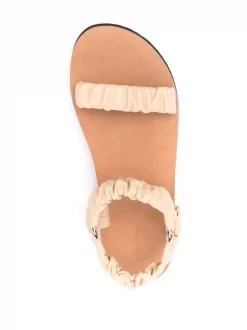 12 STOREEZ Sandales 20 Mm En Cuir à Fronces Femme -12 STOREEZ Soldes Magasin 16839813 33578047 600