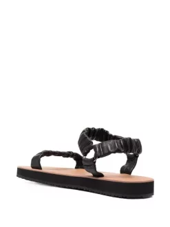 12 STOREEZ Sandales 20 Mm En Cuir à Fronces BLACK -12 STOREEZ Soldes Magasin 16839814 34037114 600