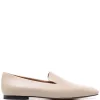 12 STOREEZ BEIGE Mocassins 10 Mm En Cuir Femme