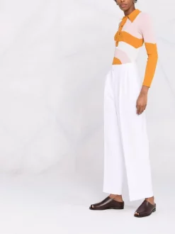 12 STOREEZ WHITE Pantalon Droit à Plis Femme -12 STOREEZ Soldes Magasin 16839883 33642519 600