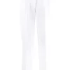 12 STOREEZ WHITE Pantalon Droit à Plis Femme