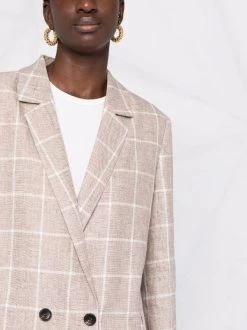 ( Positively Conscious ) 12 STOREEZ GREY BEIGE Blazer En Lin à Carreaux Femme 8 ( Positively Conscious ) 12 STOREEZ GREY BEIGE Blazer En Lin à Carreaux Femme -12 STOREEZ Soldes Magasin 16840493 33606345 600