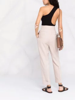 12 STOREEZ LIGHT BEIGE Pantalon Court à Taille Haute Femme -12 STOREEZ Soldes Magasin 16840495 33600861 600