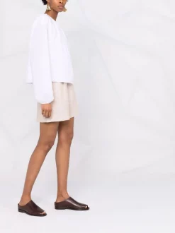 12 STOREEZ WHITE Blouse Froncée à Manches Longues Femme -12 STOREEZ Soldes Magasin 16840496 33605286 600