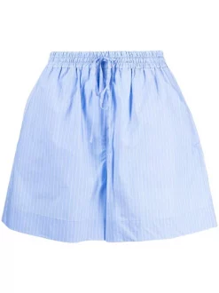12 STOREEZ LIGHT BLUE Short à Rayures Femme