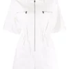 12 STOREEZ WHITE Combishort Zippée Femme