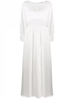 12 STOREEZ Robe Longue à Découpes IVORY