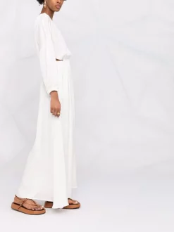 12 STOREEZ Robe Longue à Découpes IVORY -12 STOREEZ Soldes Magasin 16840573 33643089 600