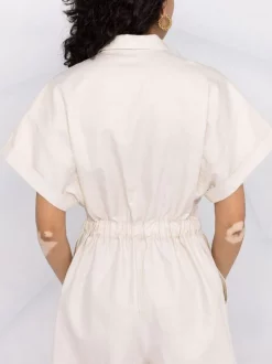 ( Positively Conscious ) 12 STOREEZ LIGHT BEIGE Combinaison En Lin à Taille Nouée Femme -12 STOREEZ Soldes Magasin 16840574 33645897 600