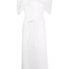 12 STOREEZ WHITE Robe Volantée à Broderie Anglaise Femme