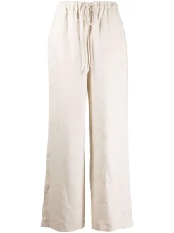 ( Positively Conscious ) 12 STOREEZ Pantalon Palazzo En Lin Femme