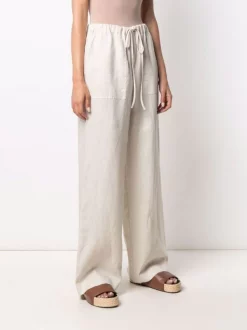 ( Positively Conscious ) 12 STOREEZ Pantalon Palazzo En Lin Femme -12 STOREEZ Soldes Magasin 16840801 33598468 600